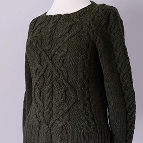 Cabled sweater