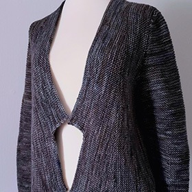 Open short cardigan