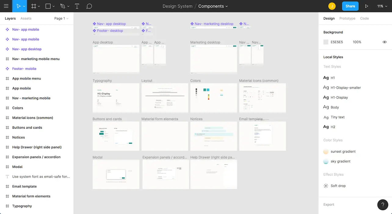 Screenshot of Figma